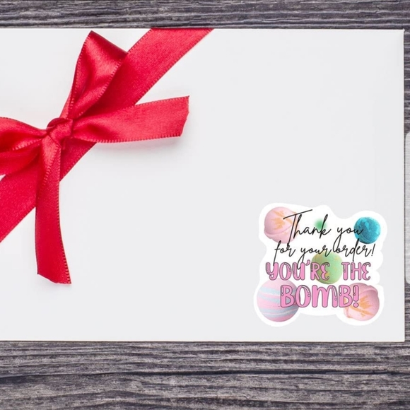 50 CT  Thank You for Your Order Bomb Stickers, Thank You Stickers - Picture 7 of 11